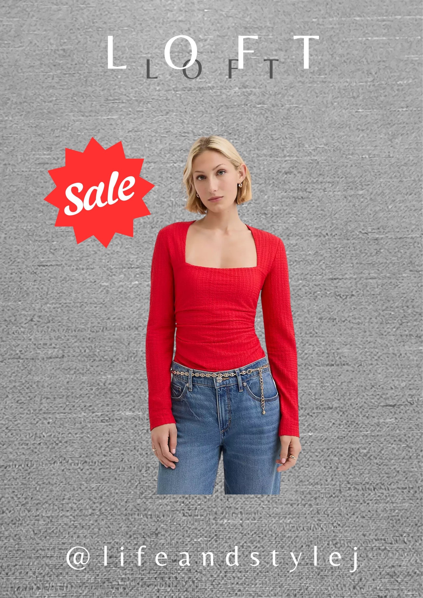 The Loft textured ruched square neck top is a flattering find for midlife ageless fashion, offering soft structure and modern detail. Style it with high rise trousers or denim for balance, layer with a lightweight blazer, and keep accessories simple for an effortless polished look. #MidlifeFashion #AgelessStyle #ChicBasics #EverydayStyle #LoftStyle 

#LTKHoliday #LTKOver40 #LTKSeasonal