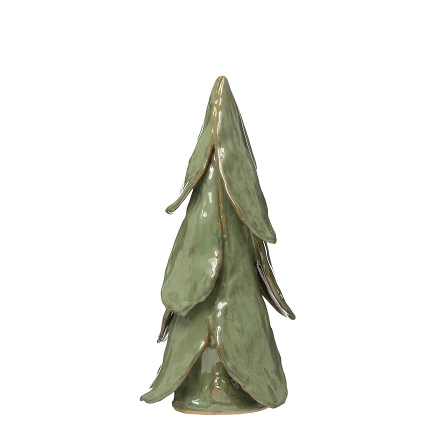Creative Co-Op Handmade Stoneware Tree, Mint, Reactive Glaze Finish | Amazon (US)