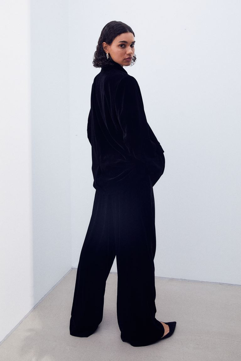 Wide-leg Velvet Pants | H&M (US + CA)