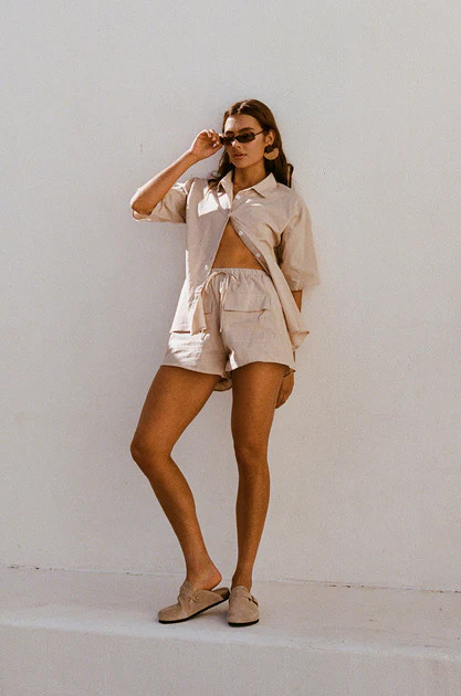 Cressida Shorts - Tan | SABO SKIRT (Global)