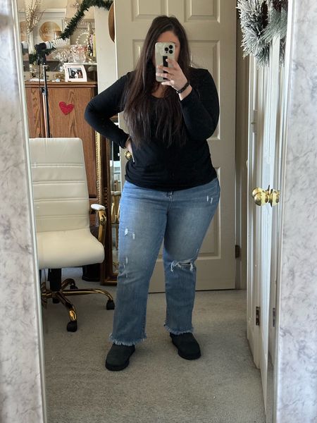 These jeans are awesome! They have major stretch but still hold their shape + the best part is they feel like actual denim! They come in sever sizes so grab a pair if you can! 

#LTKfindsunder100 #LTKmidsize #LTKstyletip