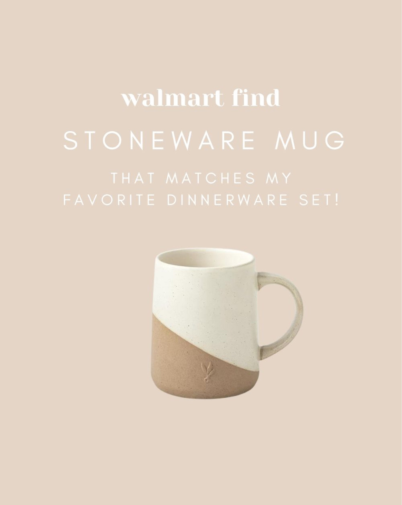Stoneware mug from Walmart. 

#LTKhome