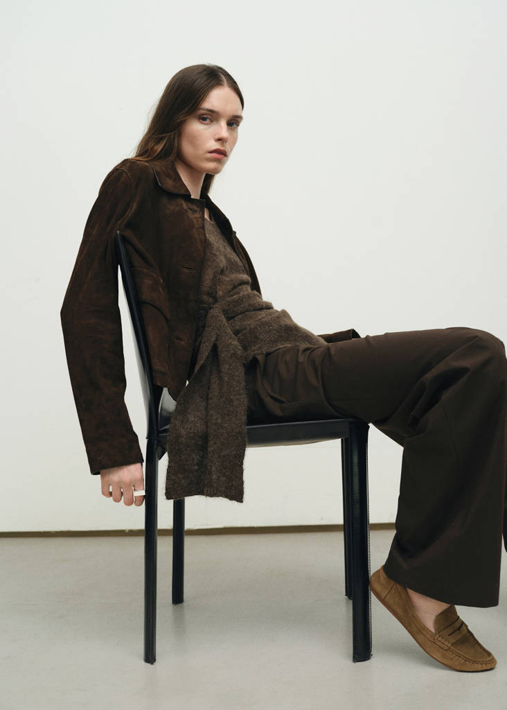 Suede penny loafers medium brown - Woman - 7½ - MANGO | Mango (US/MX/AU)