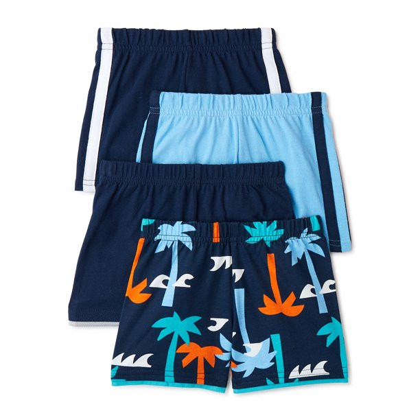 Garanimals Baby Boy Jersey Shorts Multipack, 4-Pack, Sizes 0-24 Months - Walmart.com | Walmart (US)