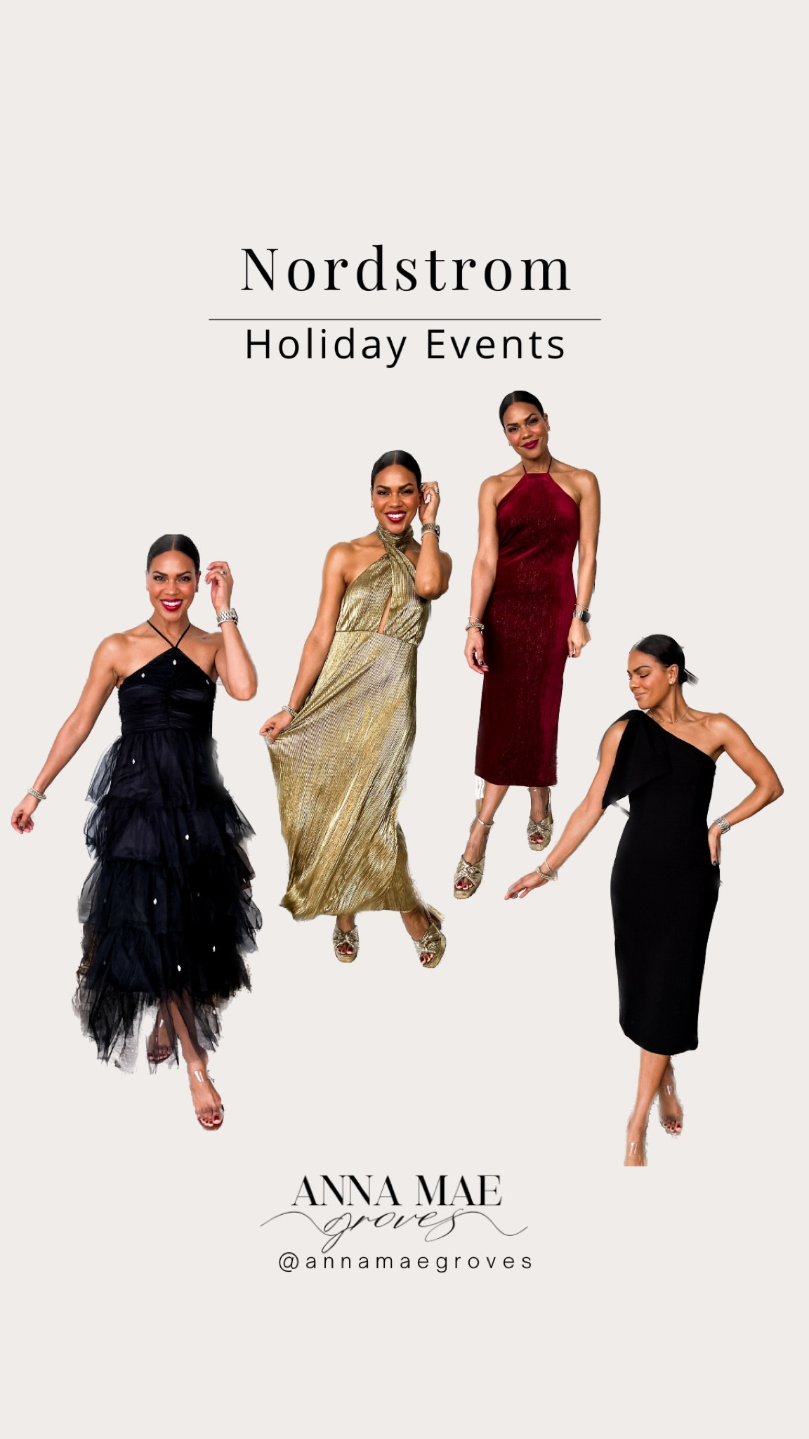 Here’s what I’d wear to…. ANY event this holiday season! I can’t decide my fave-they’re all so pretty! @nordstrom came through once again- something for everyone at every price point :) head to the blog for more dresses and everything’s saved in stories and LTK for you! #NordstromPartner #Nordstrom 

#LTKHoliday #LTKSeasonal