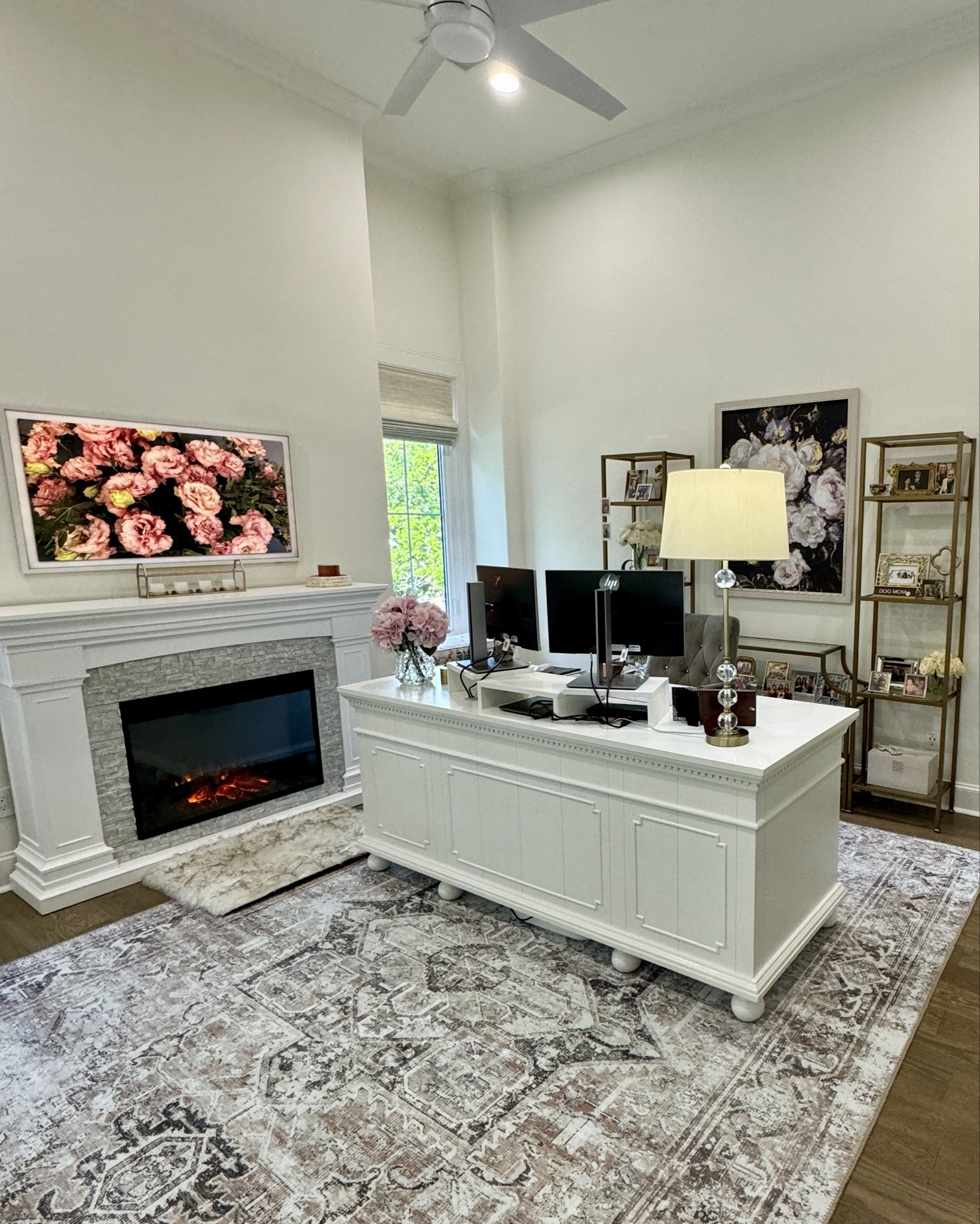 Cozy home office decor. 

#everypiecefits

Office furniture 
Office design
Office style
Home office 
Work from home

#LTKsalealert #LTKhome #LTKfamily