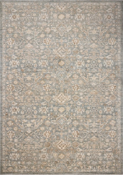 Palma PLM-05 Blue/Natural Area Rug | Rugs Direct