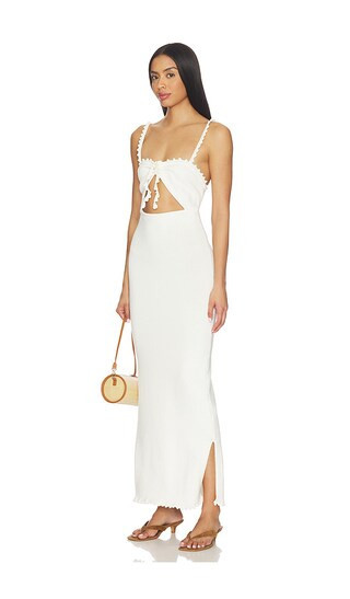 Lovers and Friends Kinslee Knit Maxi Dress in Ivory. - size XS | Revolve Clothing (Global)