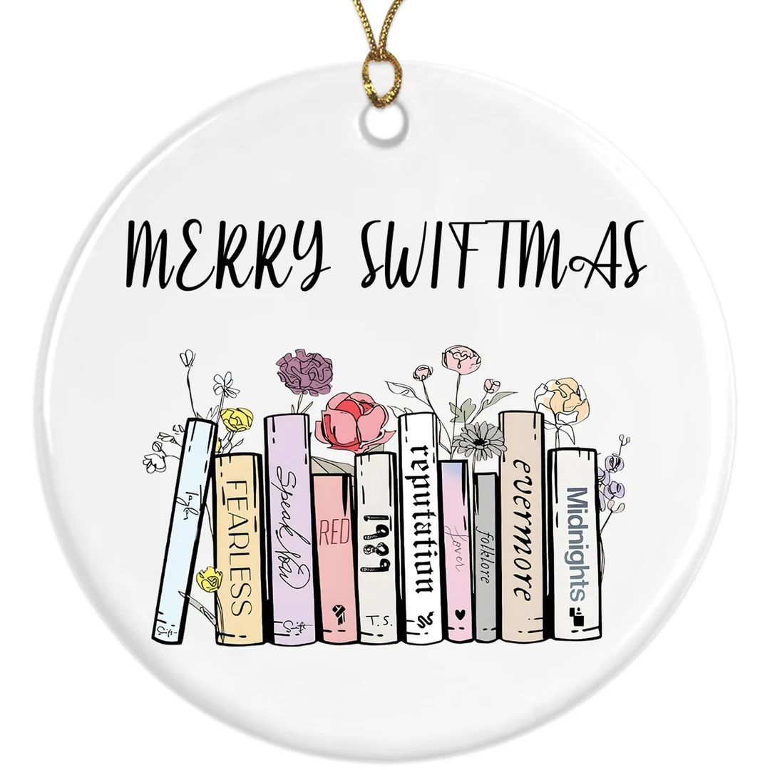 Merry Swiftmas - Swiftmas Christmas Ornament - Xmas Gift Decoration - Swfitie Gift for Xmas - Swi... | Etsy (US)