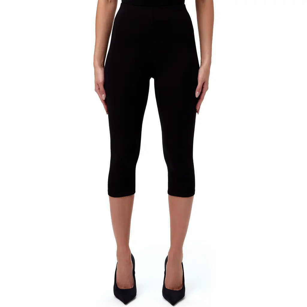 Naked Wardrobe Smooth Sculpt Crop Leggings in Black at Nordstrom, Size Small | Nordstrom