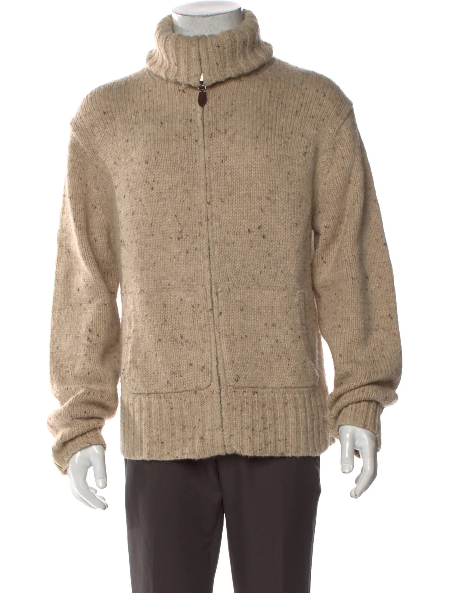 Turtleneck Long Sleeve Cardigan | The RealReal