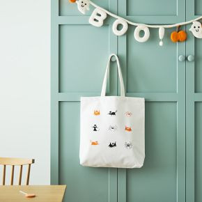 Ed Emberley Halloween Canvas Treat Bag | West Elm (US)
