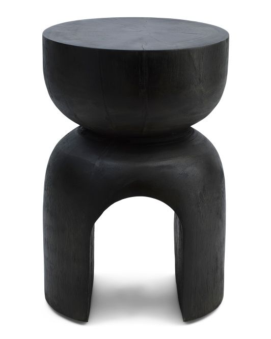 18in Solid Wood Kaimeer Side Table | TJ Maxx