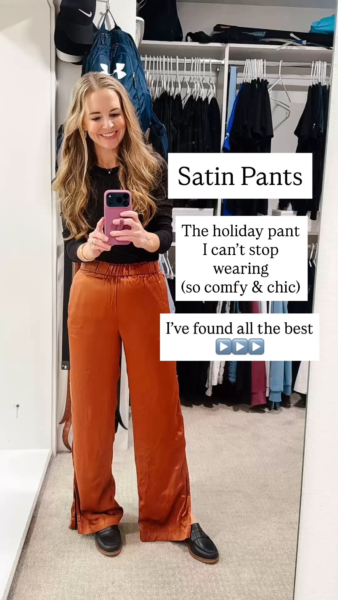If you are looking for an easy holiday outfit, satin pants are my go-to this season. They’re comfortable, flattering, and so easy to style. 

I rounded up several great options in different colors, lengths, and price points. 

Perfect for holiday parties, date nights; and festive gatherings (or like I do - just hanging out around the house) 

#LTKSeasonal #LTKHoliday