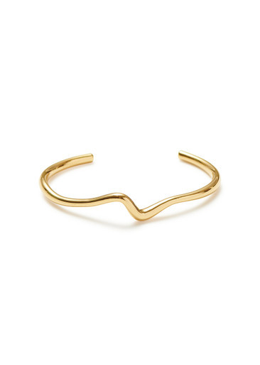 Molten Wave 18kt gold-plated bracelet | Harvey Nichols