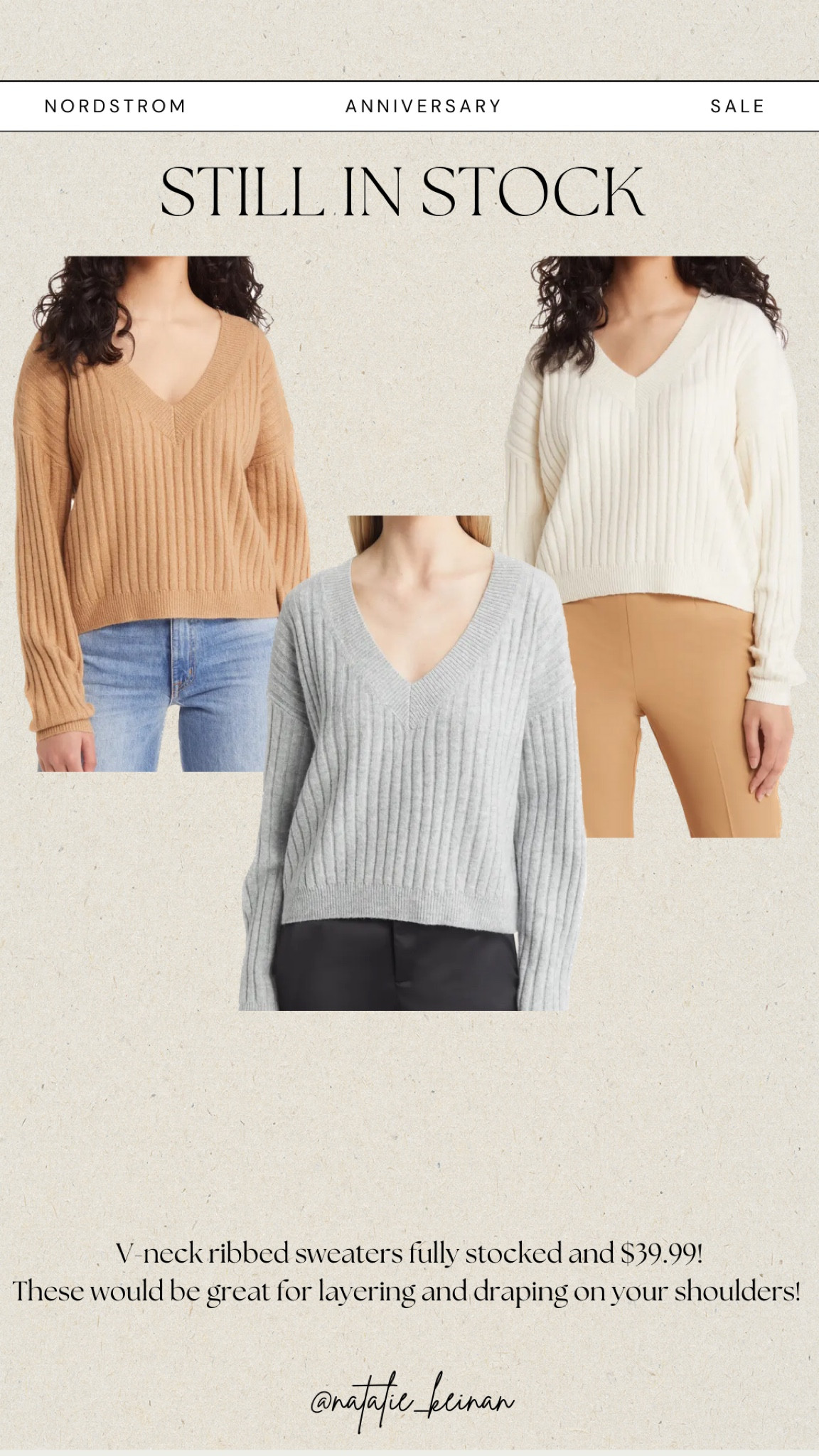 V-neck sweaters fully stocked! $39.99! 

#LTKsalealert #LTKxNSale #LTKunder50