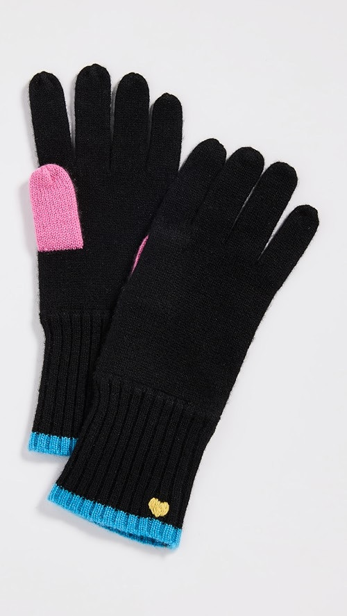 Kerri Rosenthal Colorblock Cashmere Gloves | SHOPBOP | Shopbop