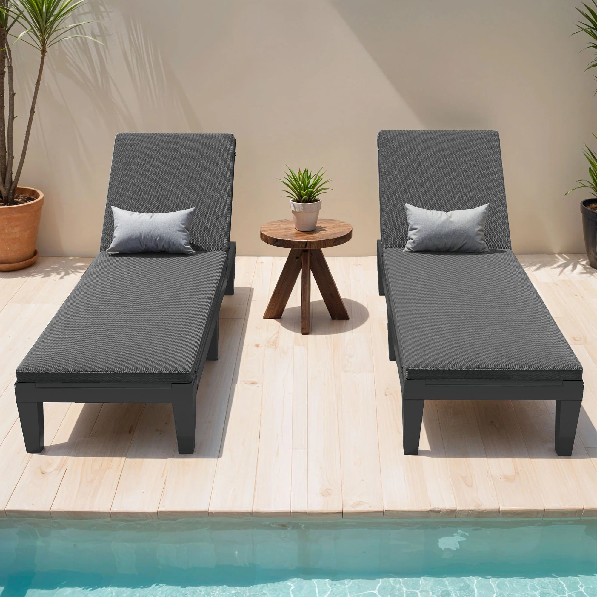 Ebern Designs Outdoor Chaise Lounge (Set Of 2) & Reviews | Wayfair | Wayfair North America