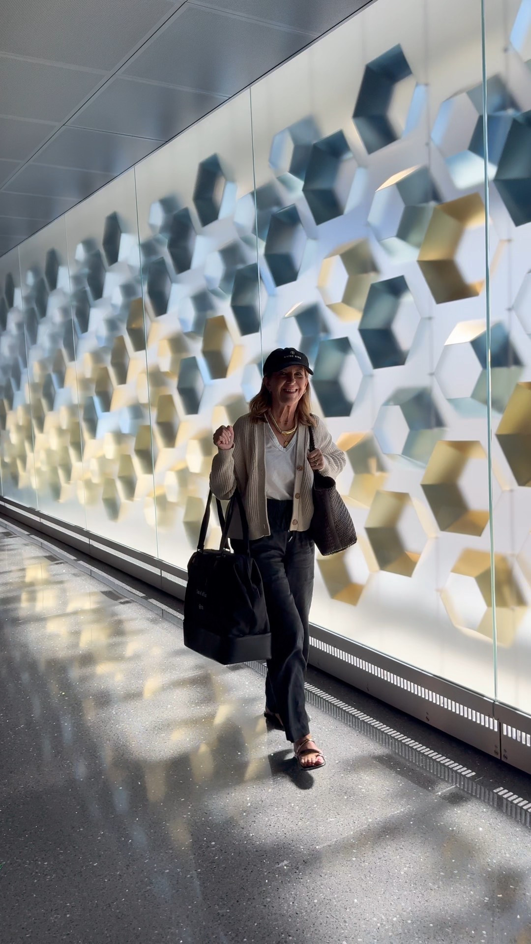 Airplane travel
Outfit! 

Linen pants
Sandals
T-shirt
Cardigan
Hat
Tote
Carry on 

#LTKTravel #LTKSummerEdit #LTKOver40