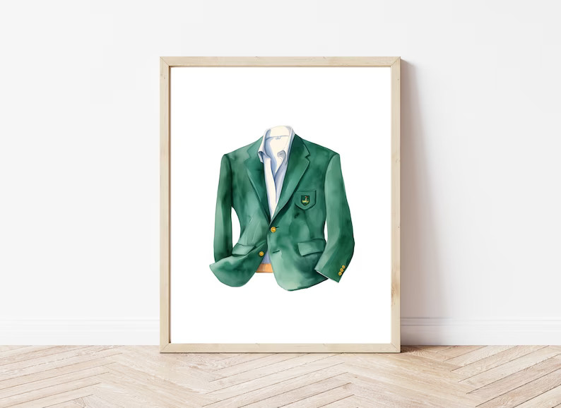 Masters Wall Decor | Golf Print | Masters Jacket | Masters Tournament | Golf Art | Augusta Art | ... | Etsy (US)