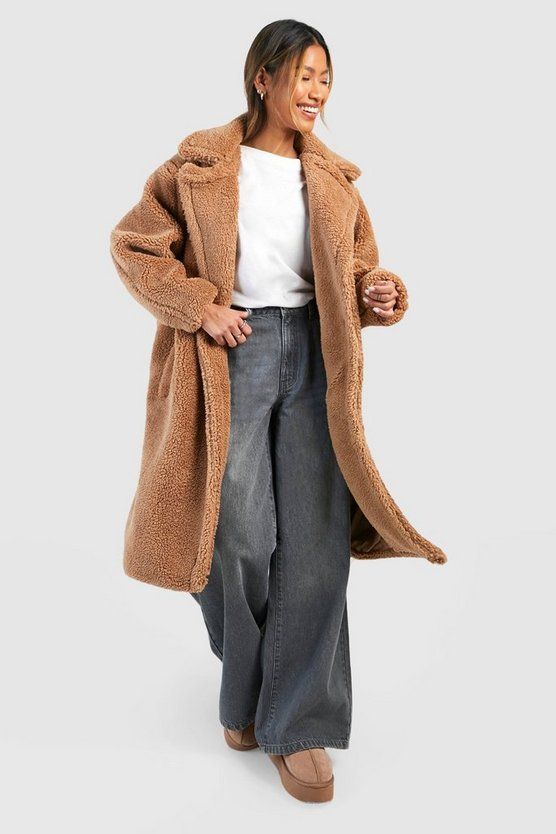 Oversized Teddy Faux Fur Coat | Boohoo.com (US & CA)