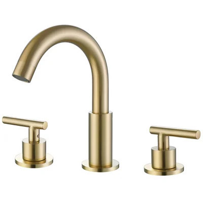 8 Inch 3-Hole Widespread Bathroom Faucet, 2-Handle Bathroom Sink Faucet | Wayfair North America
