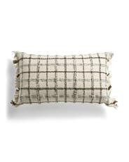 16x26 Checker Gingham Clarendon Oversized Lumbar Pillow | TJ Maxx
