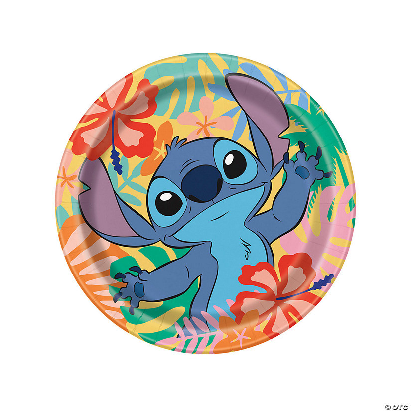 8 3/4" Disney's Lilo & Stitch™ Party Disposable Paper Dinner Plates - 8 Ct. | Oriental Trading Company