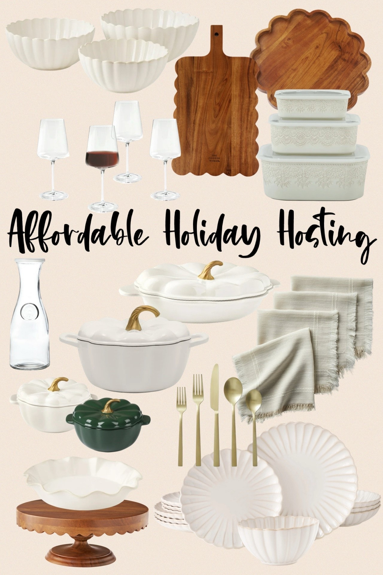 Affordable holiday hosting! 
.


#LTKStyleTip #LTKFindsUnder50 #LTKHome