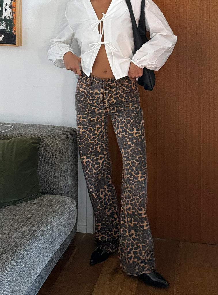 Top Model Jeans Leopard | Princess Polly US