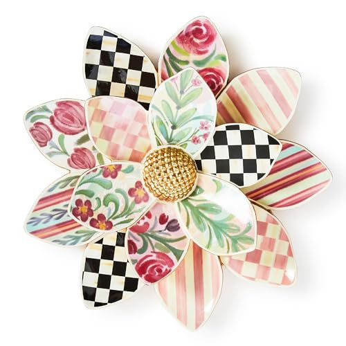 MACKENZIE-CHILDS Rosy Meadow Wall Decor, Hanging Flower Wall Art, Small | Amazon (US)