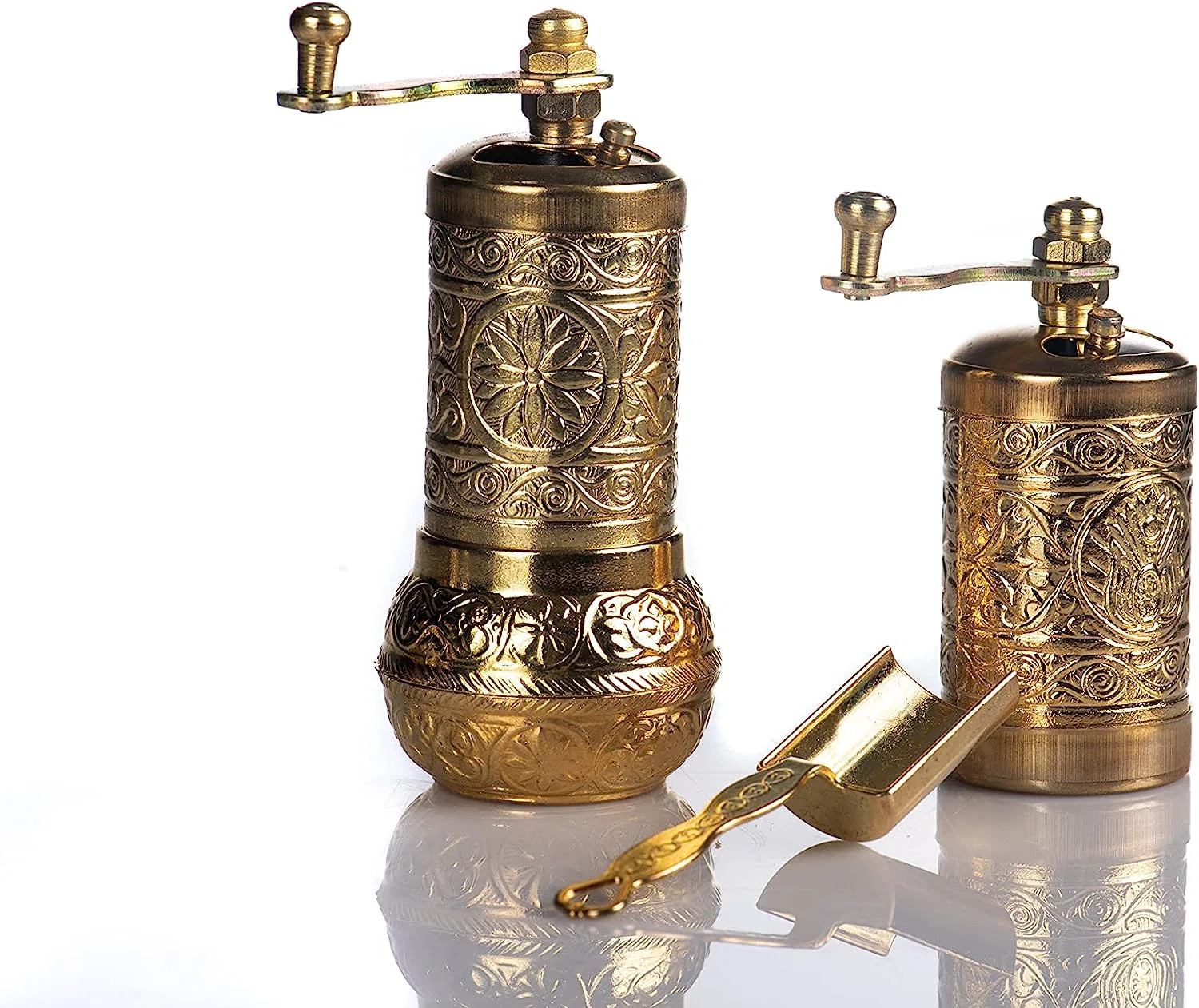 MoogCo Salt And Pepper Grinder Set - Herb Grinder - Pepper Grinder Mill - Pepper Mill - Spice Gri... | Wayfair North America