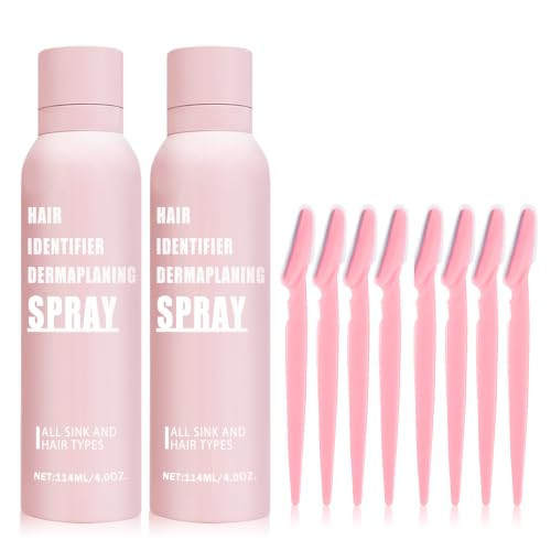 Hair Identifier Spray for Face Shaving for Women,Dermaplaning Tool,2 Pack | Amazon (US)