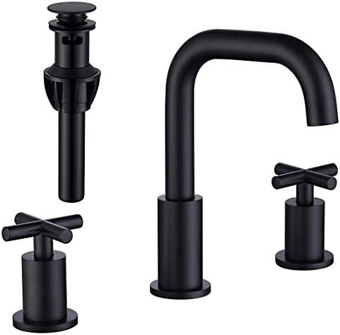 Black 8 Inches 3 Hole Bathroom Faucet, 2 Amazon finds Amazon Home Amazon Deals Amazon Sales | Amazon (US)