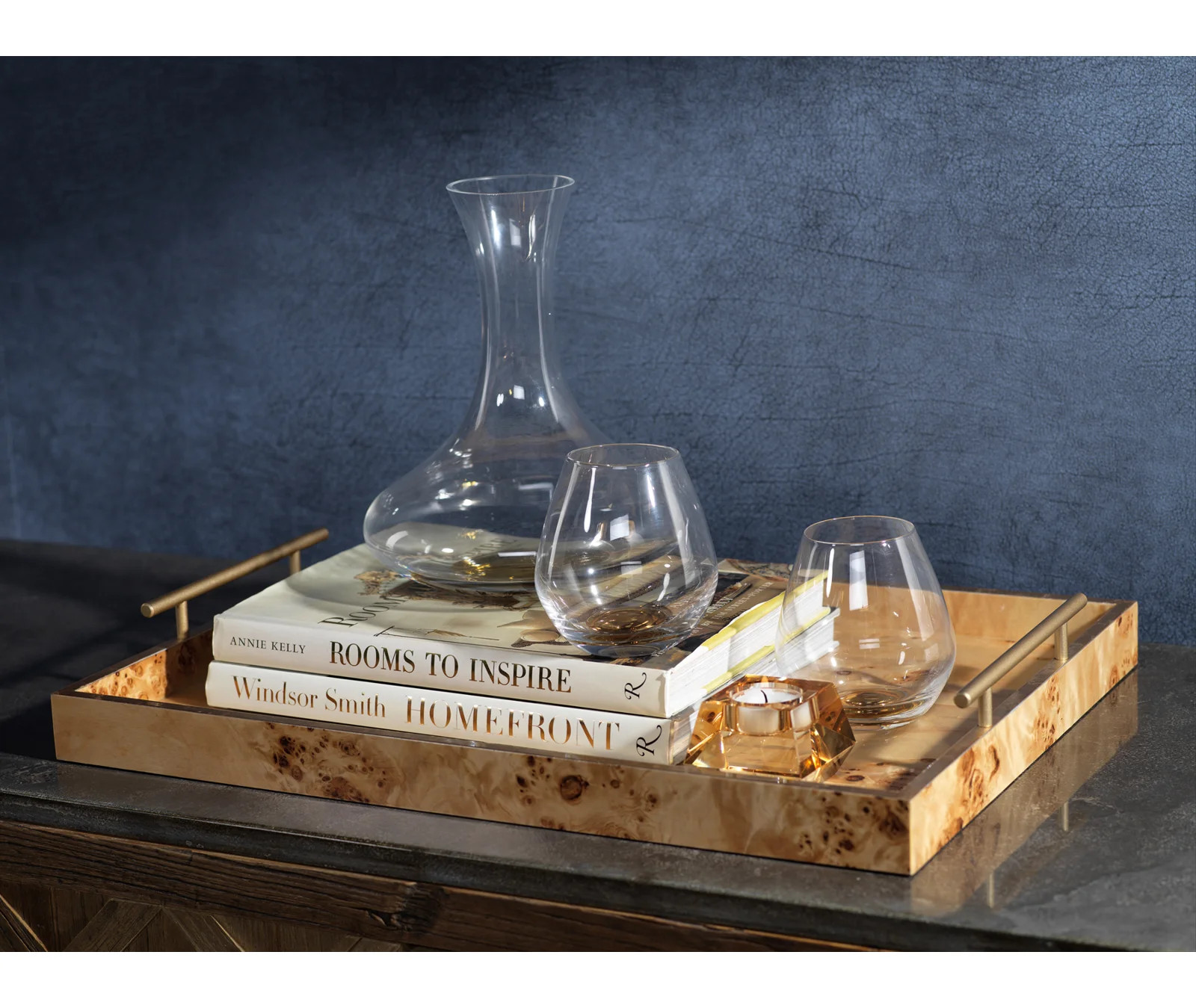 Clouet Burl Wood Tray | Joss & Main