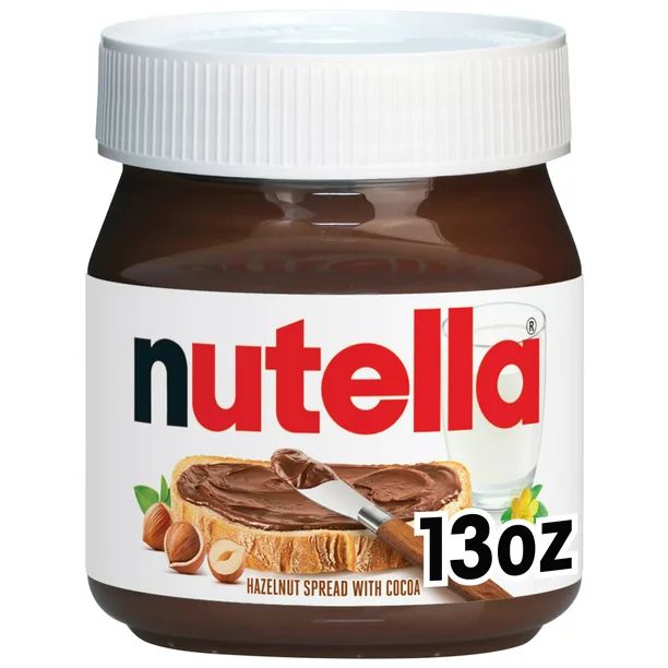 Nutella Hazelnut Spread with Cocoa for Breakfast, Perfect on Pancakes, 13 oz Jar - Walmart.com | Walmart (US)