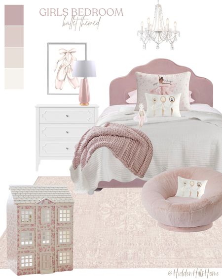 Ballet themed girls bedroom, young girls room decor mood board, toddler girls bedroom decor ideas, pink bedroom #girlsroom

#LTKHome #LTKSaleAlert #LTKKids
