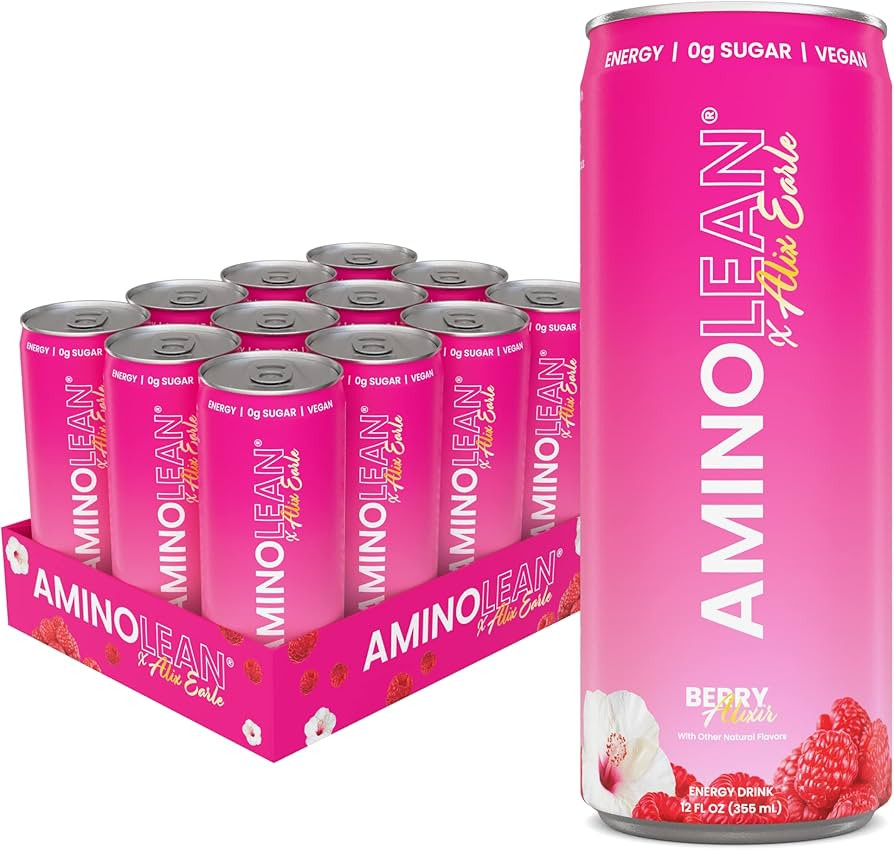 RSP NUTRITION AminoLean Berry Alixir Energy Drink - Sugar Free Amino Energy with No Jitters, Ting... | Amazon (US)