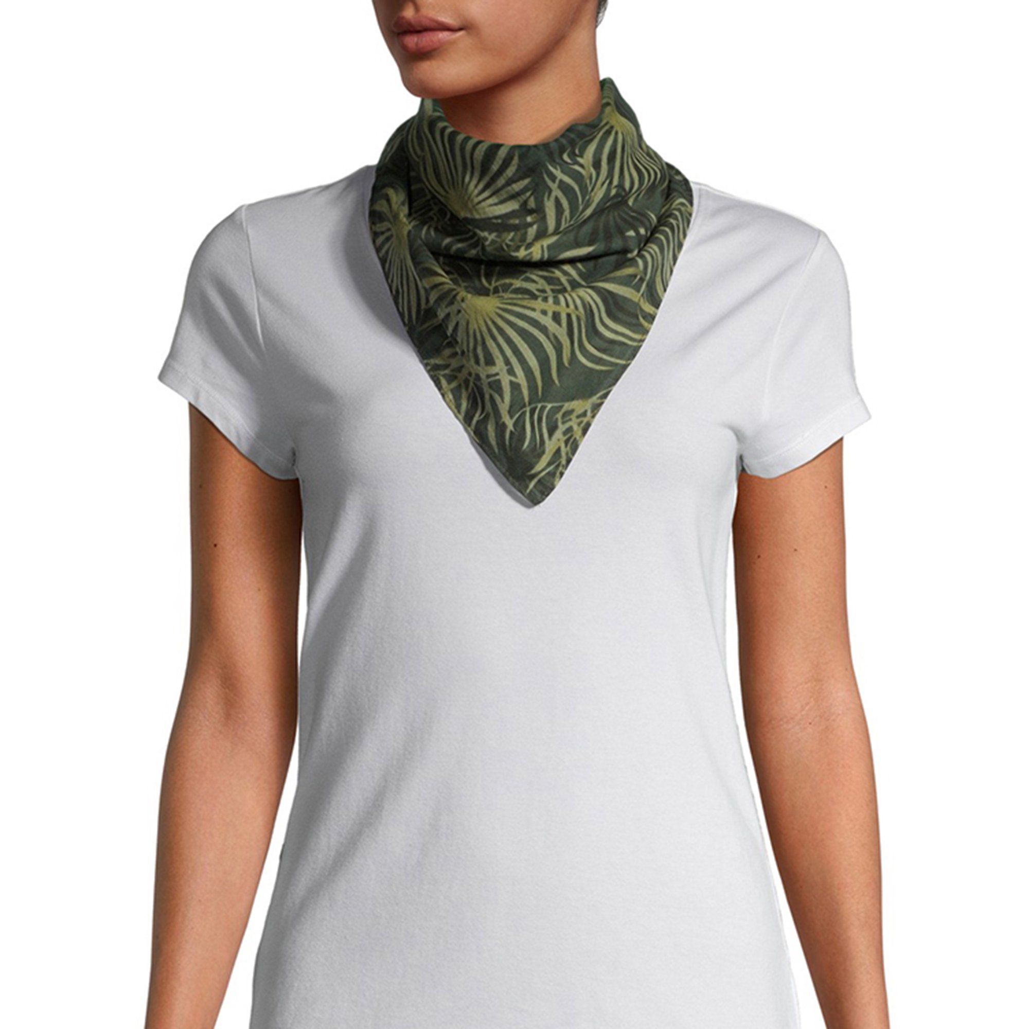 Time and Tru Women's Leafy Tropical Bandanas | Walmart (US)