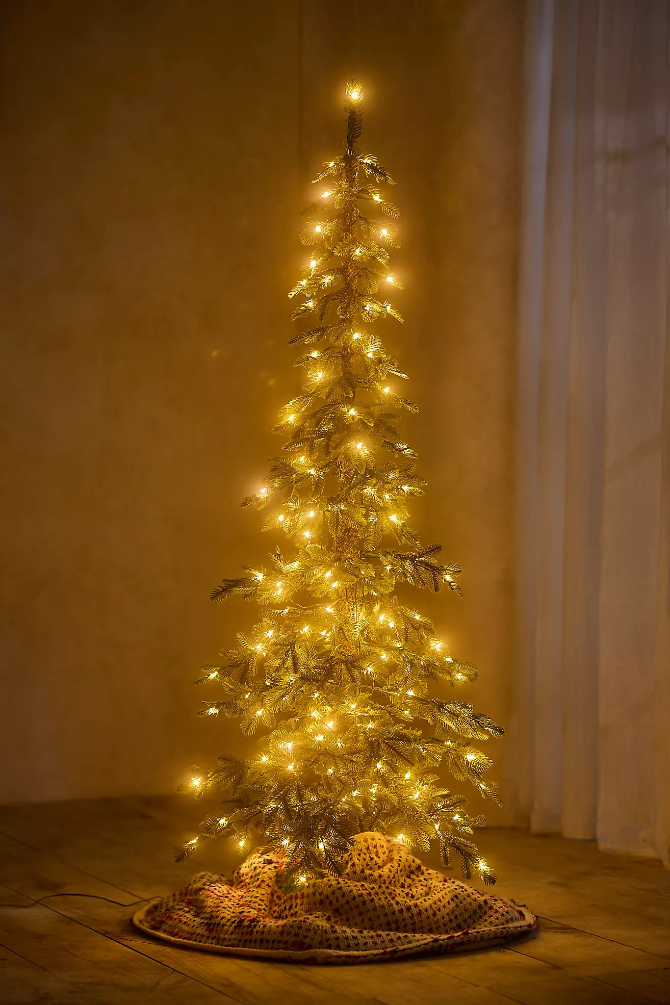 Faux Pre-Lit Alpine Fir | Anthropologie (US)