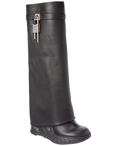 Shark Lock Leather Biker Boot | Gilt & Gilt City