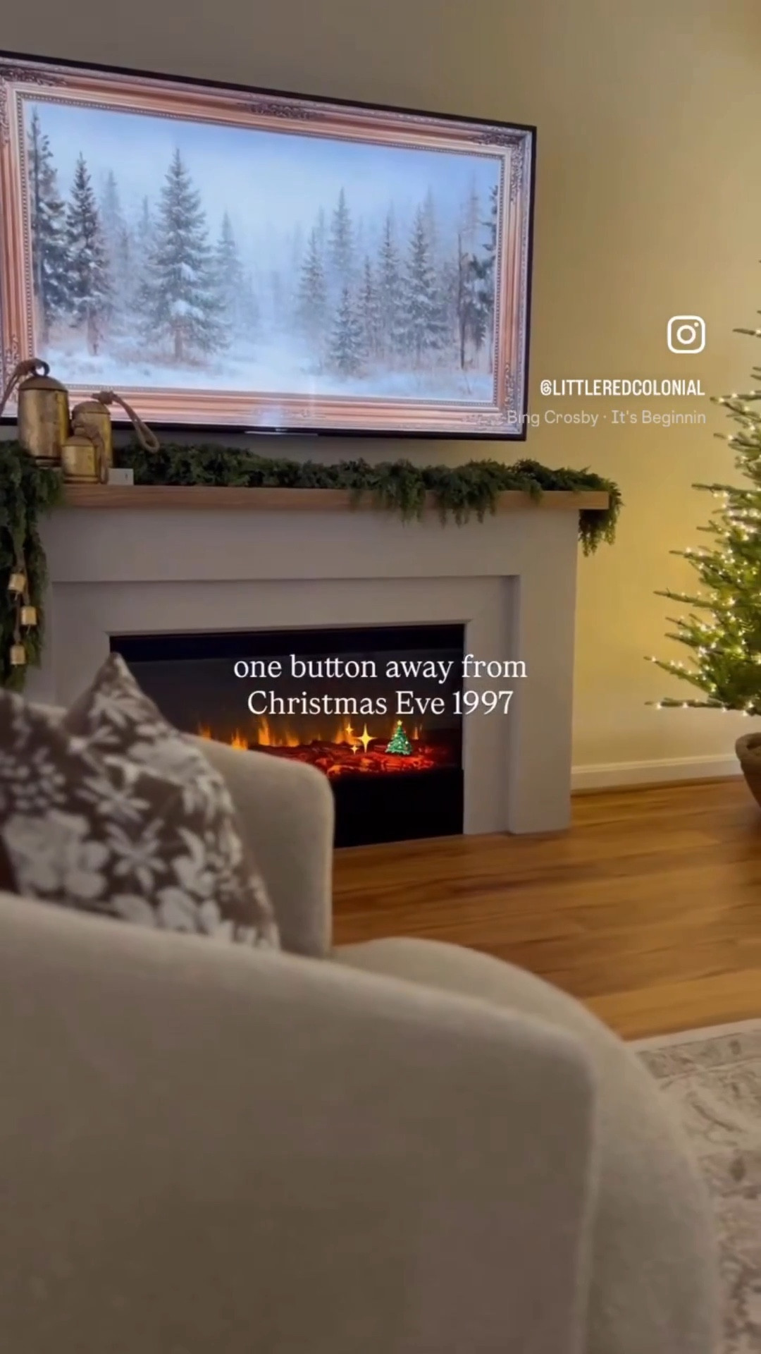 Seasonal | fireplace mantel | styling | solutions | Christmas decor | Ralph Lauren | cedar | garland | wreath | Christmas bells | antique | farmhouse | Christmas tree | twinkling | viral | lights 

#LTKSeasonal #LTKFindsUnder100 #LTKHoliday