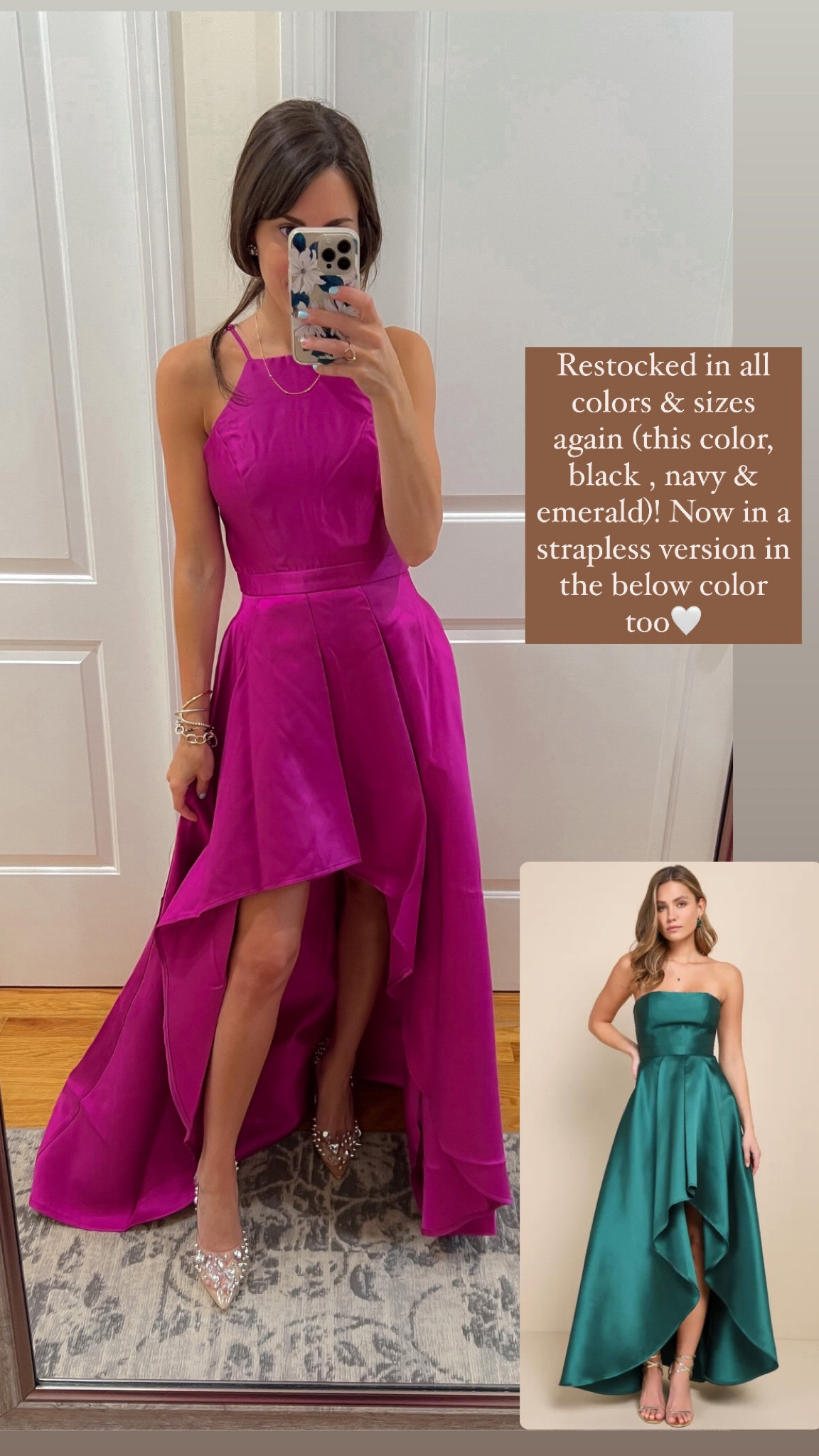Wedding guest dress ; pink gown ; emerald green gown ; black tie wedding ; lulus wedding 

#LTKstyletip #LTKSeasonal #LTKwedding