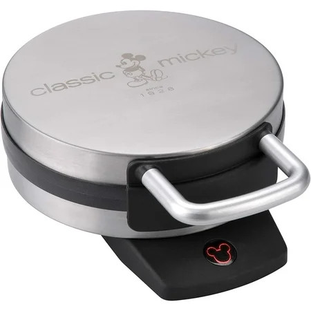 Disney Classic Mickey Waffle Maker, Brushed Stainless Steel,Silver, 7" waffle | Walmart (US)
