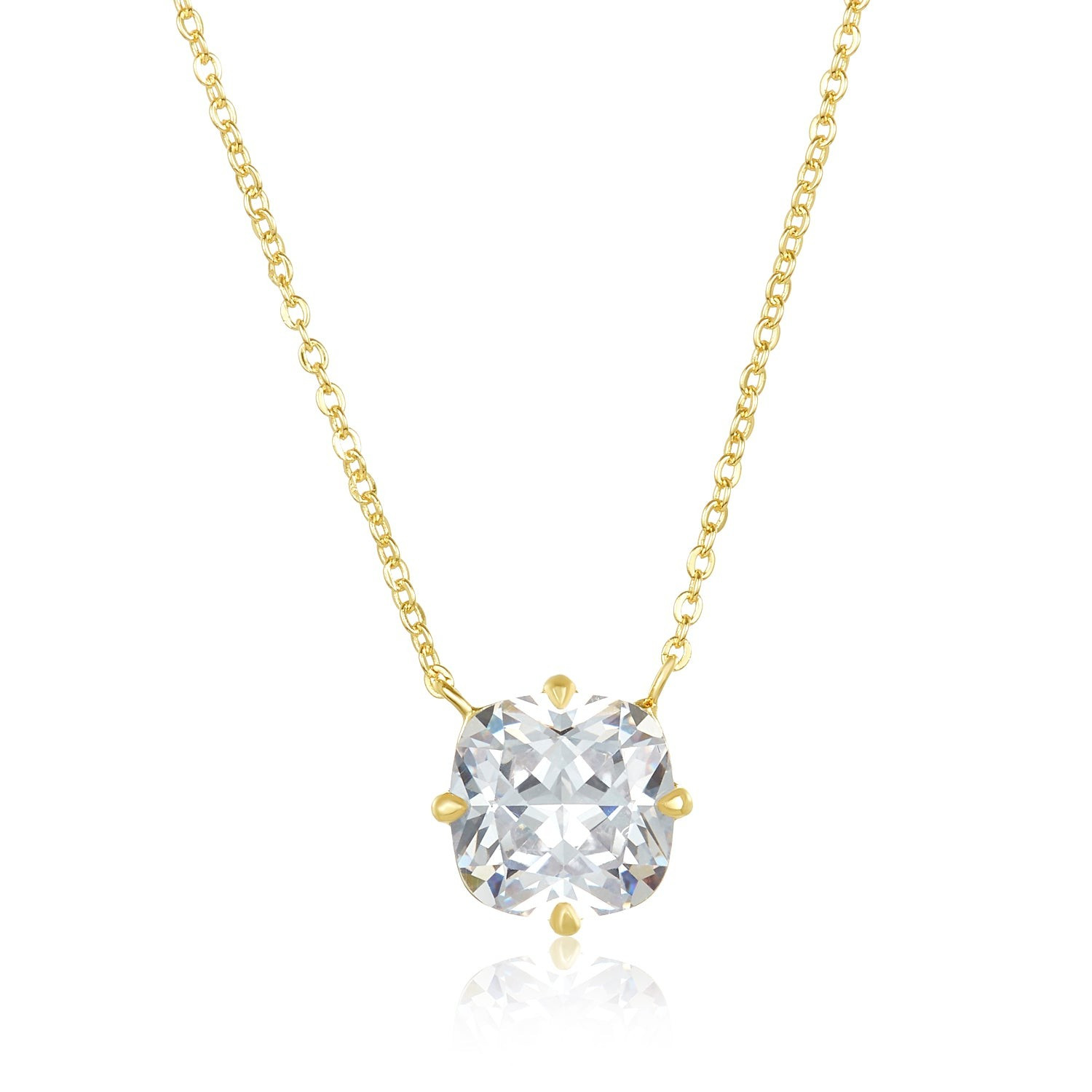 The Monarch Cushion Cut Necklace | Melinda Maria