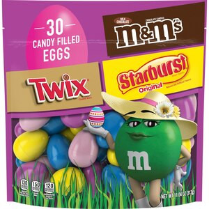 M&M'S, Twix & Starburst Candy-Filled Easter Eggs Bag, 30 CT, 11.04 OZ | CVS Health