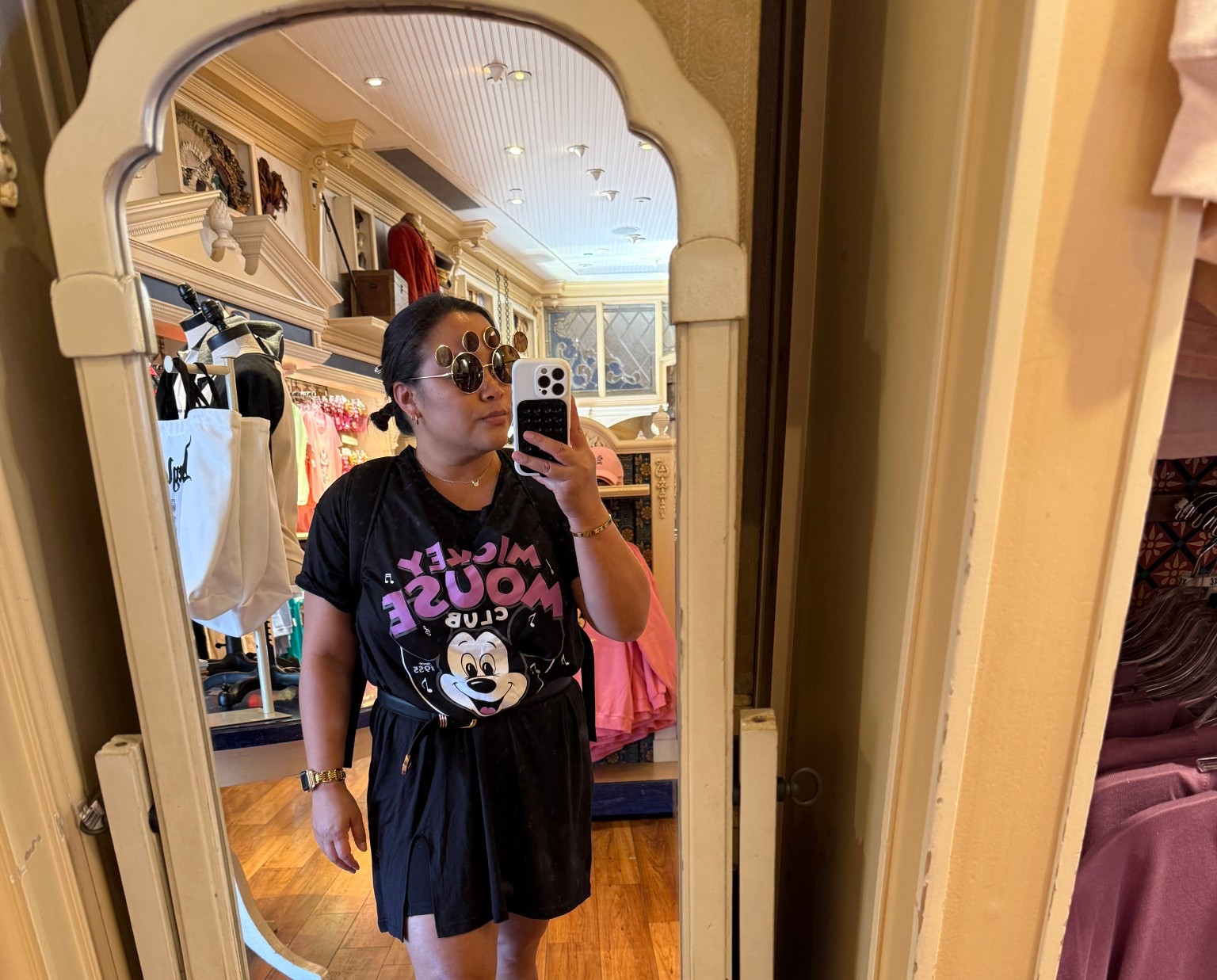 what I wore to disneyland | mickey mouse tee shirt dress | ootd

#LTKdayinmylife #LTKootd #LTKTravel