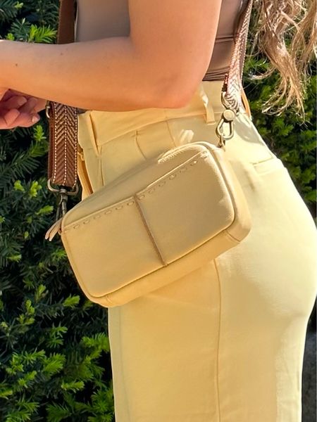 Bright outfits are my thing during spring and summer🍌💛 If you want details of my look, comment LINK and I will send you all the details. Ps: this crossbody is 20%off  (IRISFITHESS20) and comes with two straps (this one and a thinner one in yellow) and trousers are on sale. 

#LTKitbag #LTKworkwear #LTKSeasonal