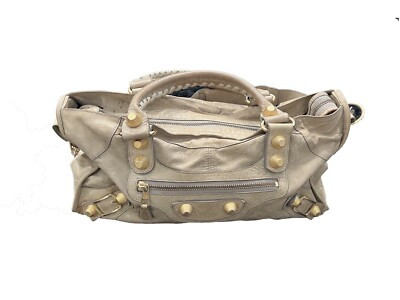 BALENCIAGA Giant 21 Part Time Beige Rare Large Gold Raised Hardware City Bag | eBay UK