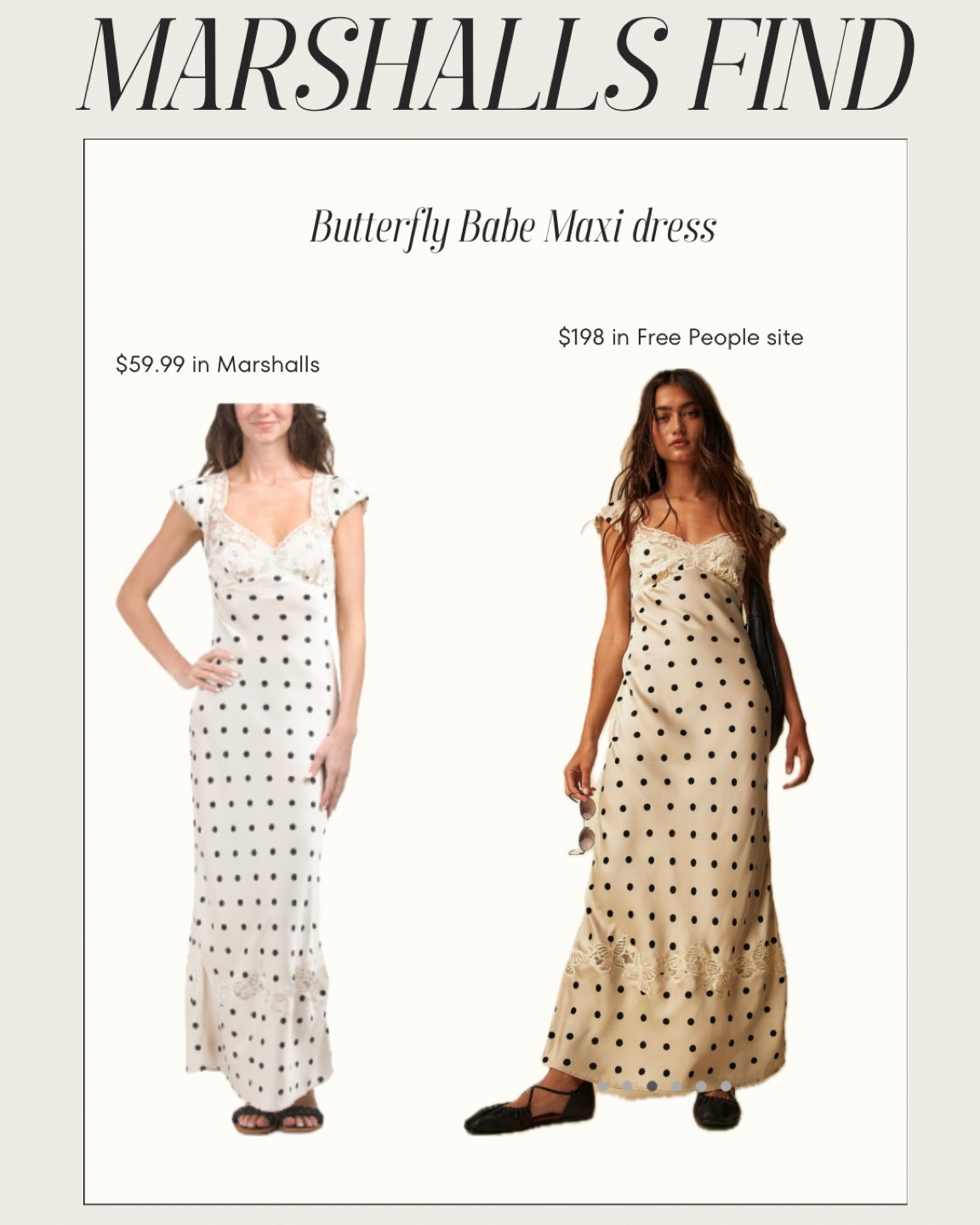 Free people maxi dress for less than half at Marshalls 

Spring dresses | polka dot | summer dress | vacation | travel 

#LTKSpringSale #LTKfindsunder100 #LTKSeasonal